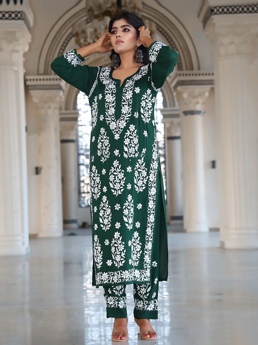 Amazing Thred Work Full Stiched Reyon Salwar Suit