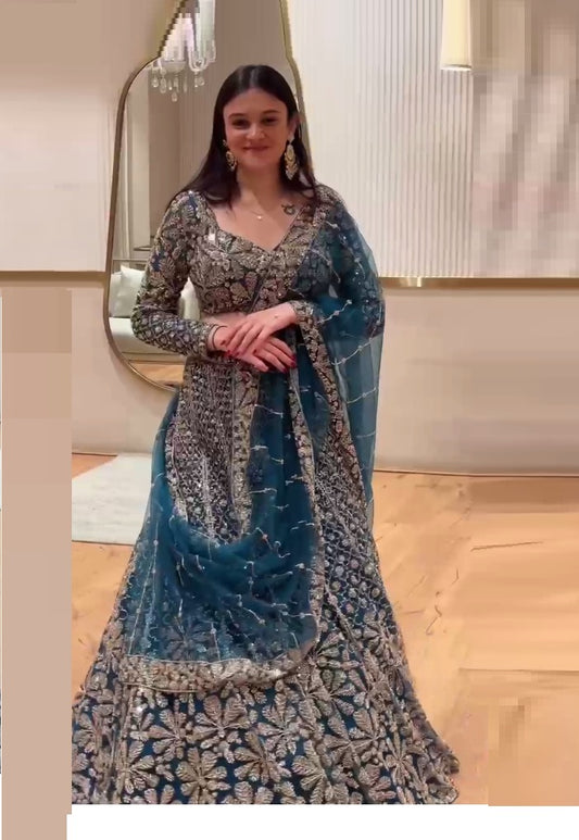 Morpinch Color Soft Net Lehenga Choli For Women