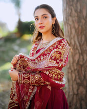 Load image into Gallery viewer, Fully Stitched Georgette Sequence Work Double Layer Gown With Dupatta
