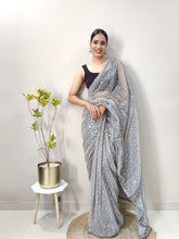 Load image into Gallery viewer, Amazing Imported Netting Fabric Party Wear Designer Saree
