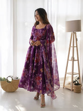 Load image into Gallery viewer, Party Wear Purple Ready to Wear Gown For Girls Wear
