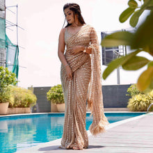 Load image into Gallery viewer, Appealing Soft Net Sequence Work Designer Saree For Women
