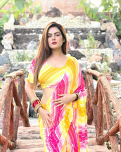 Load image into Gallery viewer, 1 Minutes Ready To Wear Malay Silk Saree with Stitched Blouse
