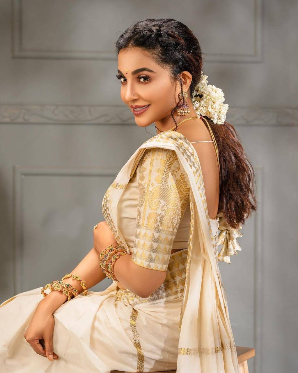 New South Style Banarsi Silk Gold Jari Weaving Rich Pallu Saree