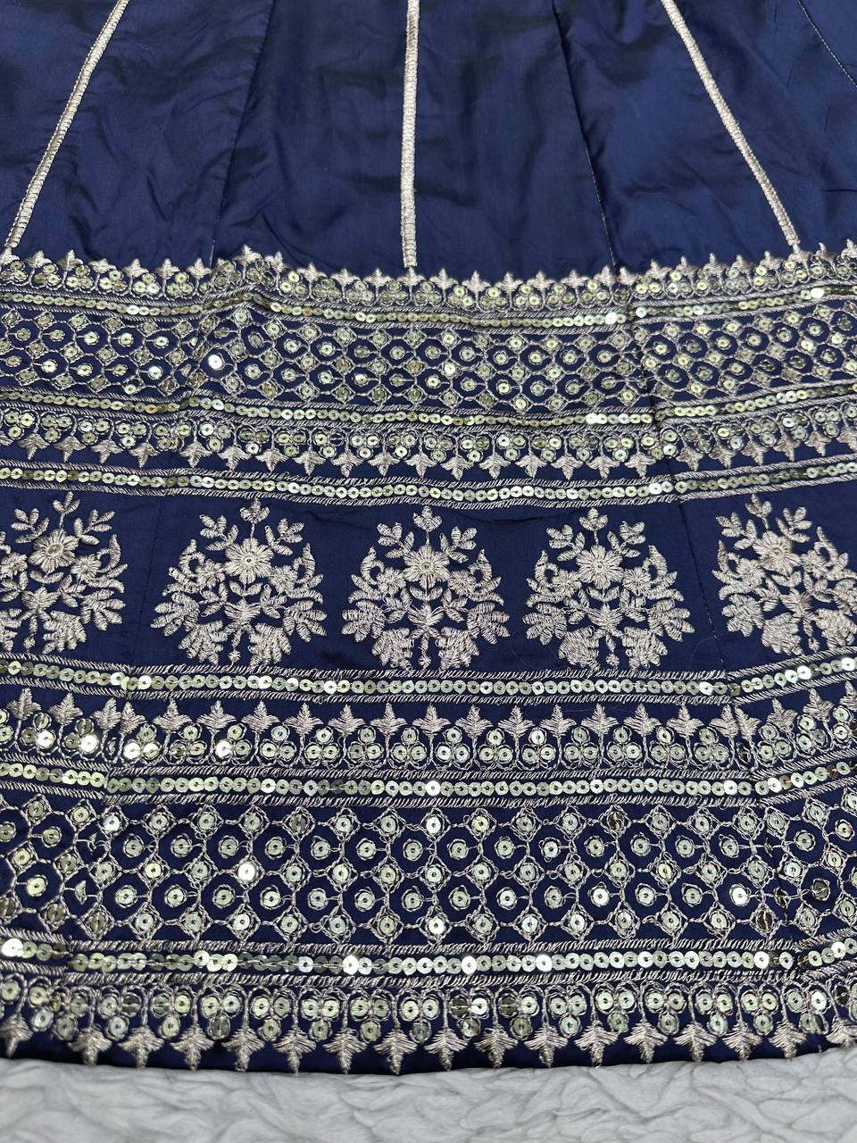 Attractive Designer Blue Wedding & Functional Wear Lehenga Choli