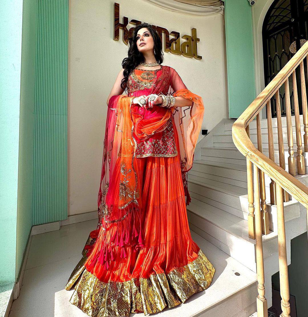 Amazing Georgette Fabric Fully Stitched Top , Plazo And Dupatta Occastional Wear