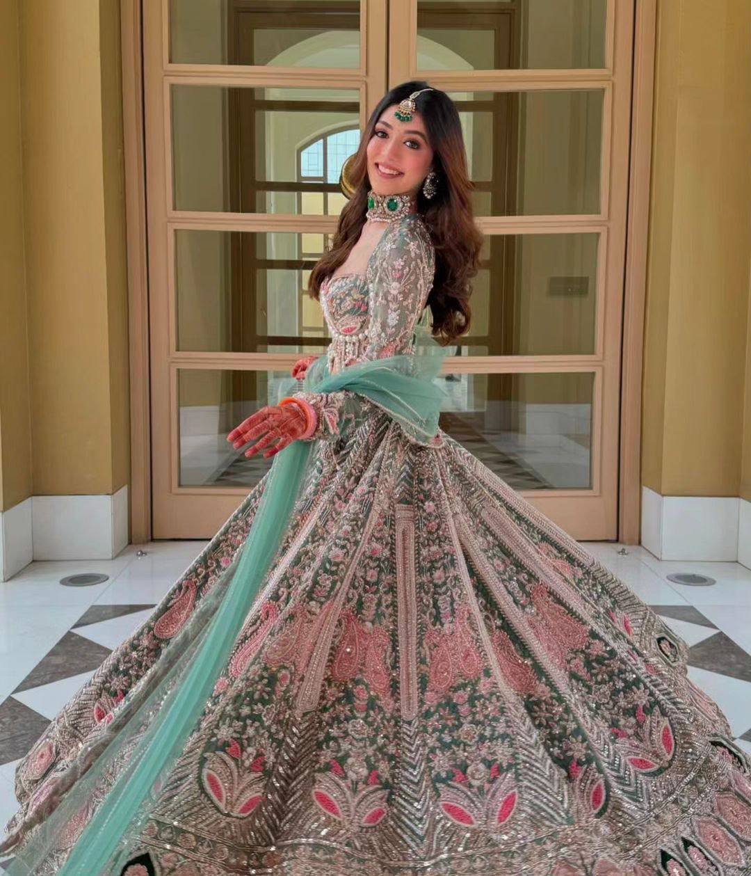 Wedding Wear Kasturi Silk Lehenga With Handwork Choli