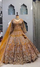 Load image into Gallery viewer, Wedding Wear Pista Color Net Coding Work Lehenga Choli

