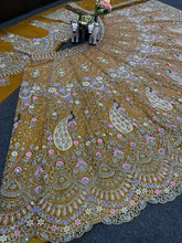 Load image into Gallery viewer, Wedding Wear Pista Color Net Coding Work Lehenga Choli
