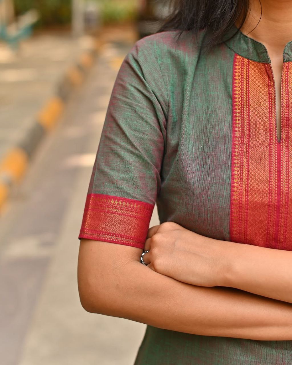 Daily Wear Pure kanchi Cotton Dress