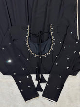 Load image into Gallery viewer, Fabulous Black Foux Georgette Gown Handwork With Lace Broder Dupatta
