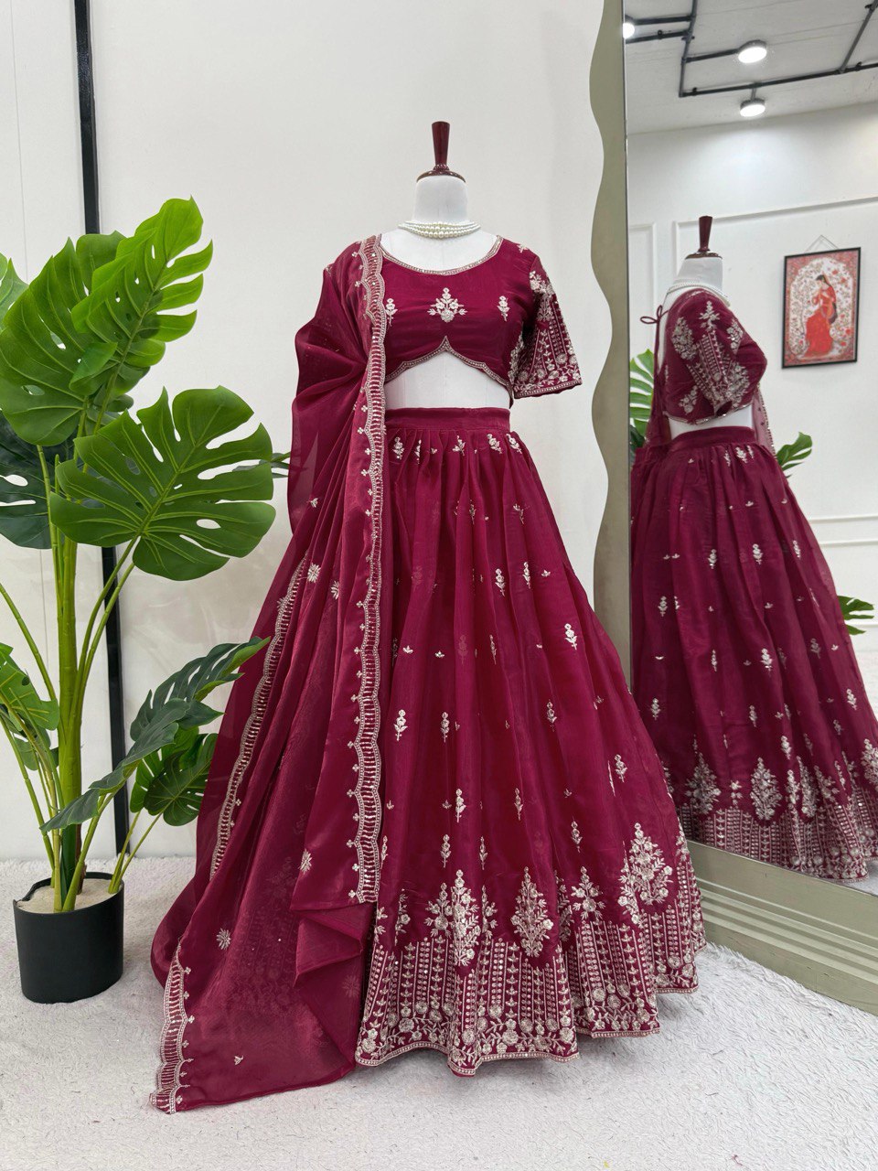 Marvellous Jimmi Chu Thread With Sequnce Lehenga Choli 2 Colours