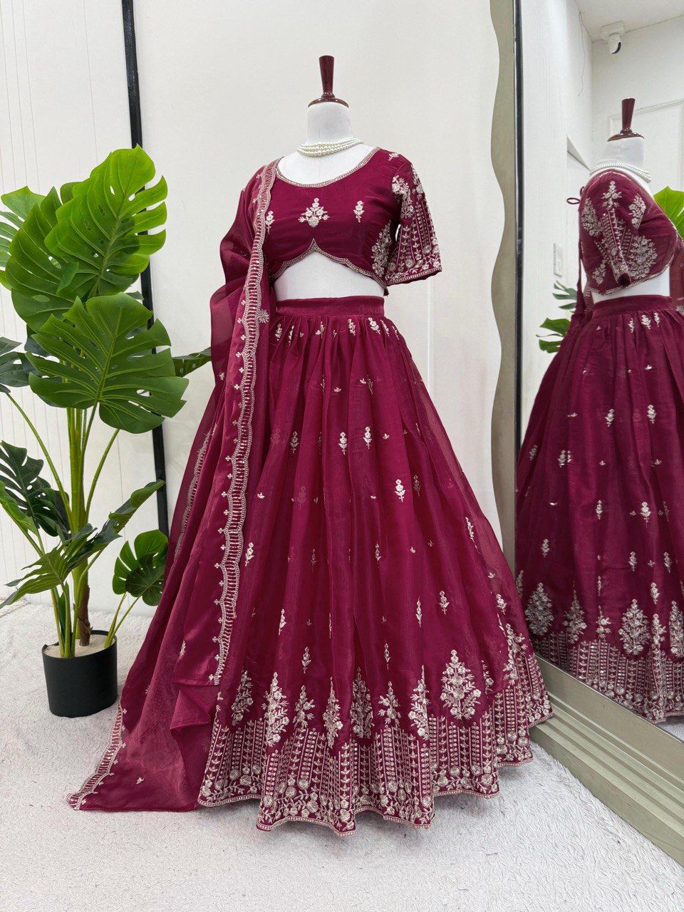 Marvellous Jimmi Chu Thread With Sequnce Lehenga Choli 2 Colours