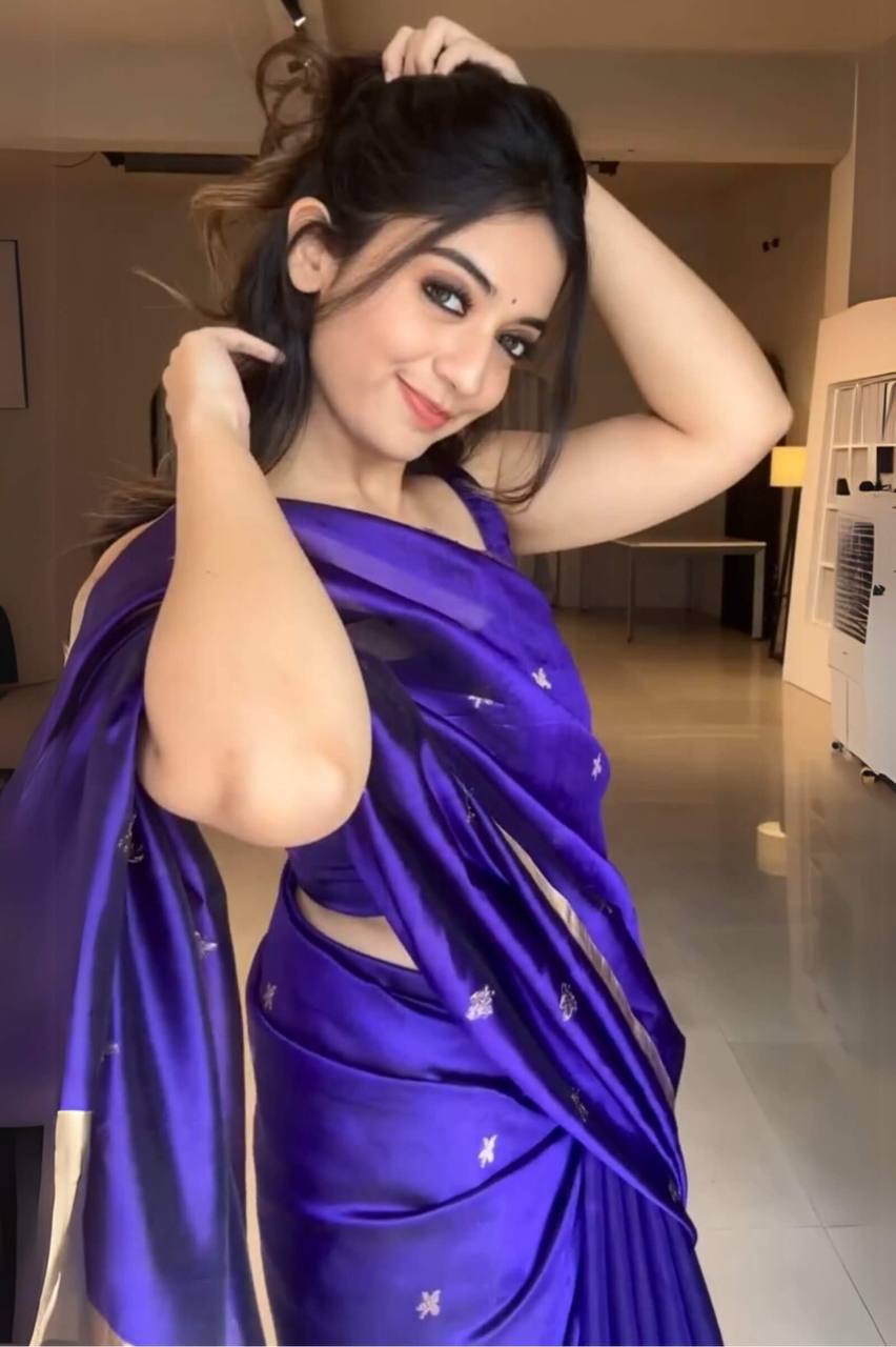 Purple Colour Lichi Silk Jacquard Work Saree