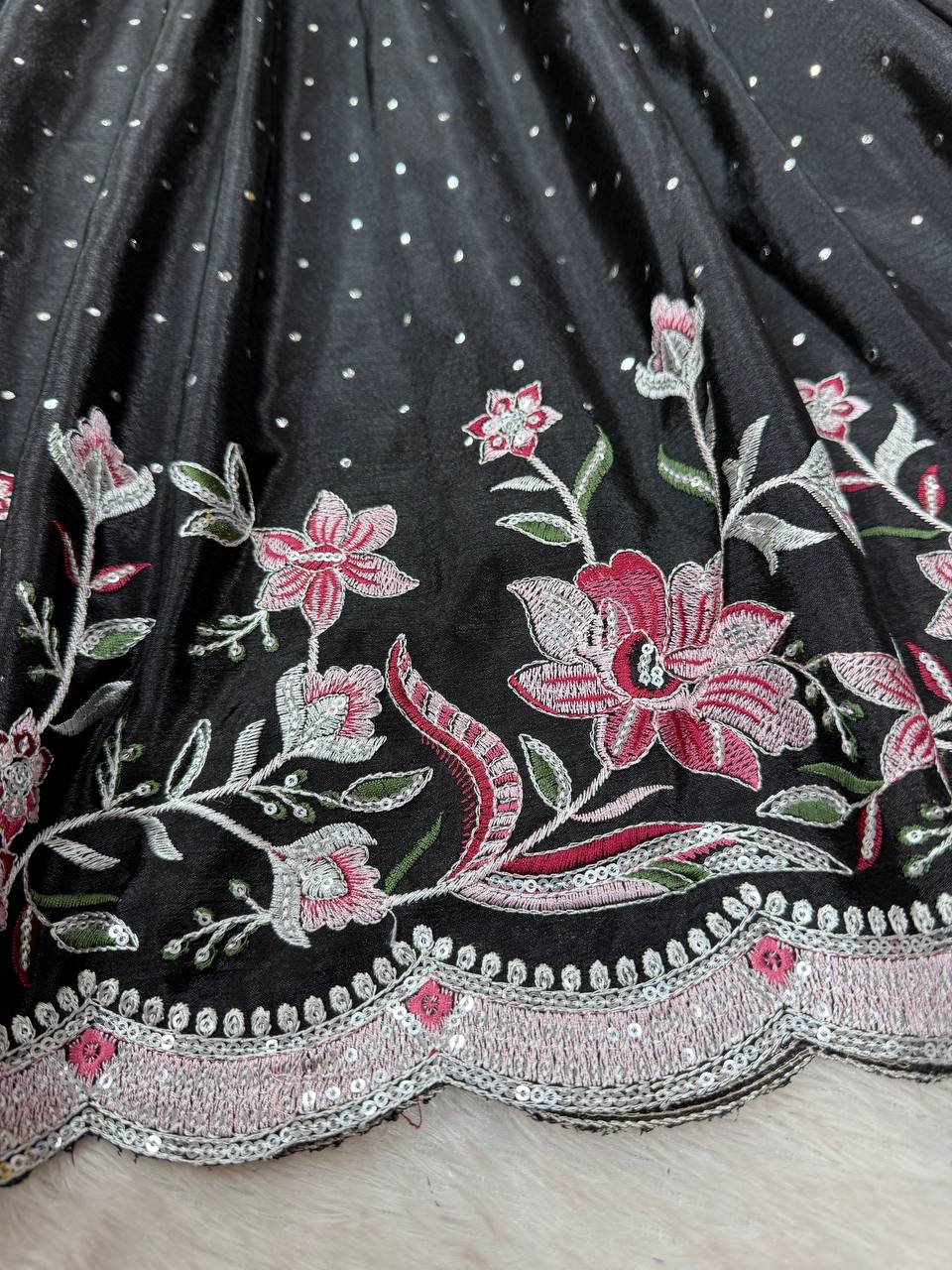 Occasion Wear Thread With Sequence And Mukesh Work Full Stiched Gown