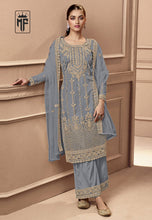 Load image into Gallery viewer, Butterfly Heavy Net With Codding Embroidary And Stone Work Festival Wear Salwar Suit
