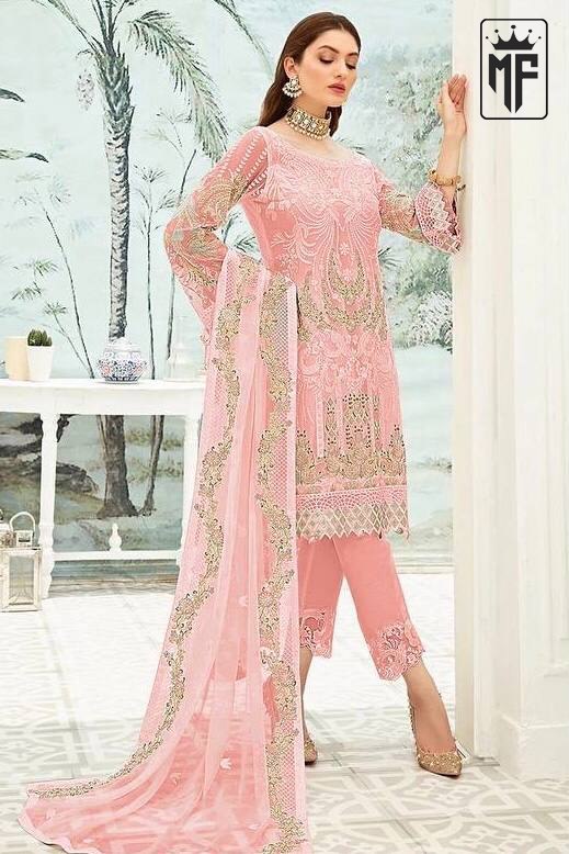 Georgette Embroidary Work Festival Wear Designer Pakistani Suit