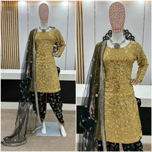 Load image into Gallery viewer, Fency Georgette Embroidary And Sequence Worked Stiched  Patiyala Suit

