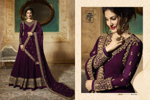 Load image into Gallery viewer, Glemorus Wedding Wear Full Lenght Embroidary Work Semi Stiched Anarkali Gown 17
