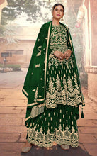 Load image into Gallery viewer, Heavy Butterfly Net With Coadding Embroidery And Stone Work Sharara Suit
