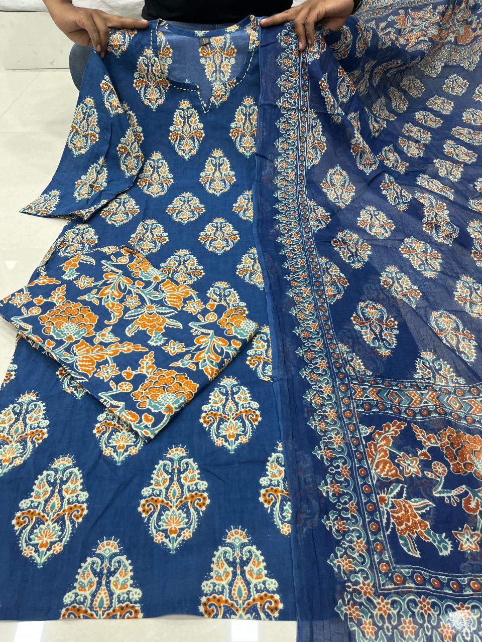 Pure Cambric Cotton Printed Stiched Salwar Suit With Duppata
