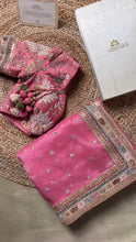 Load image into Gallery viewer, Pink Color Organza Designer Saree
