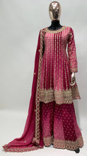 Load image into Gallery viewer, Phenomenal Chinon Ready Made Sharara Suit
