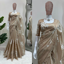 Load image into Gallery viewer, Jimmi Chu Silk Sequence Work Designer Saree
