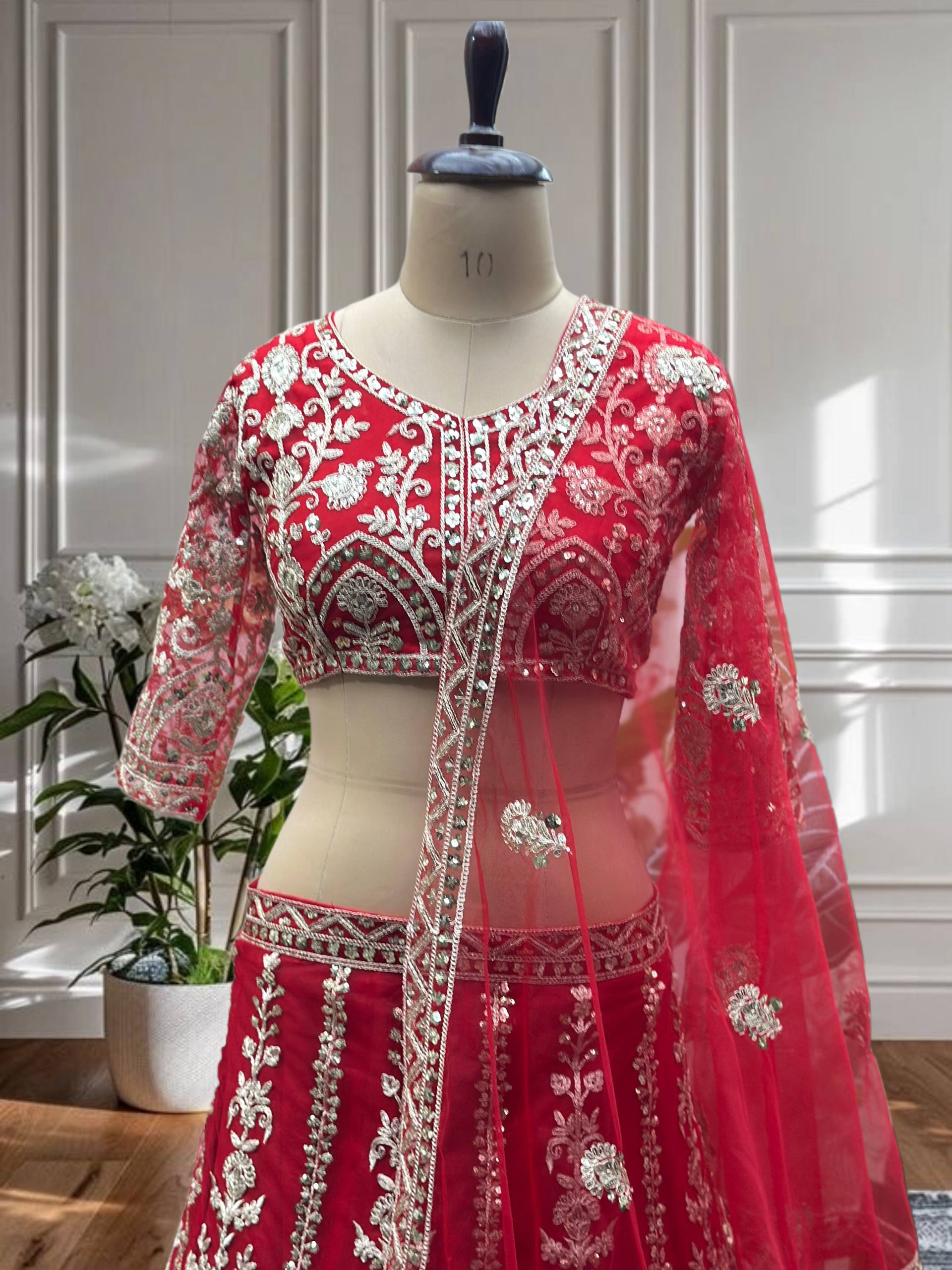 Wedding Special Soft Net Lehenga Choli with Codding Work – Lehenga