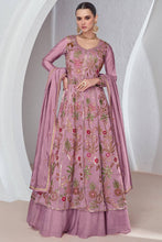 Load image into Gallery viewer, Wedding Wear Onion Color Silk Gown For Women Wear For Women
