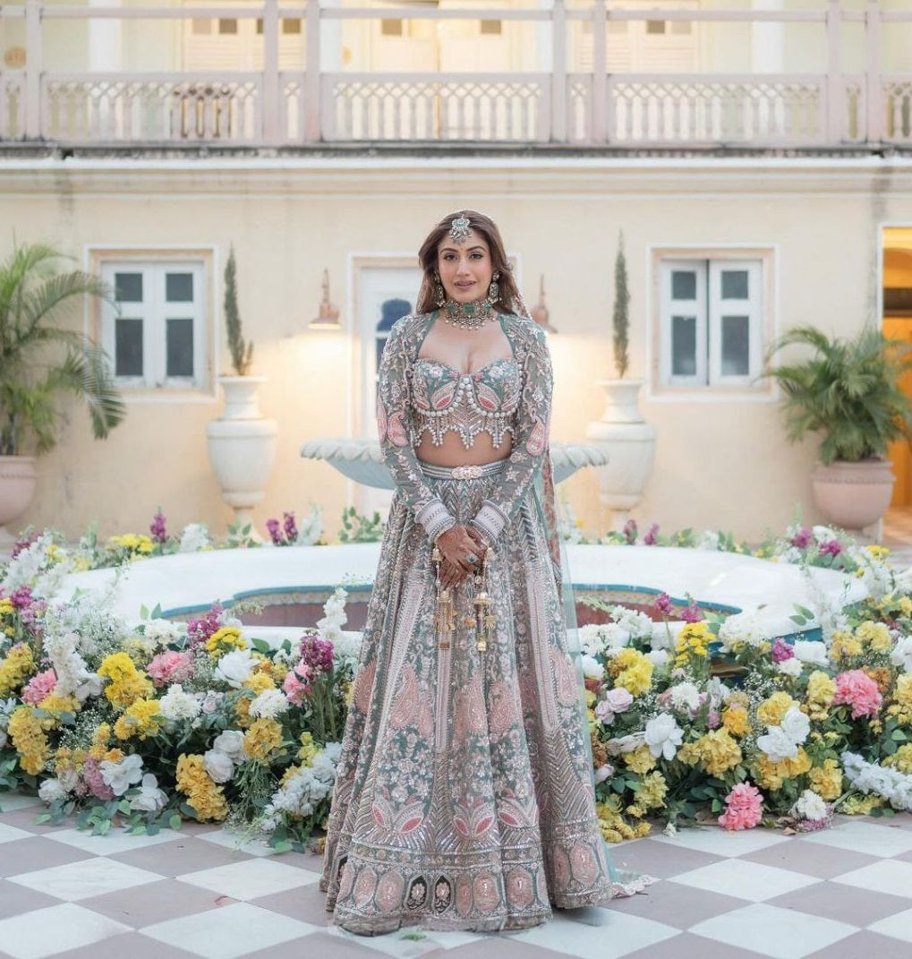 Wedding Wear Kasturi Silk Lehenga With Handwork Choli
