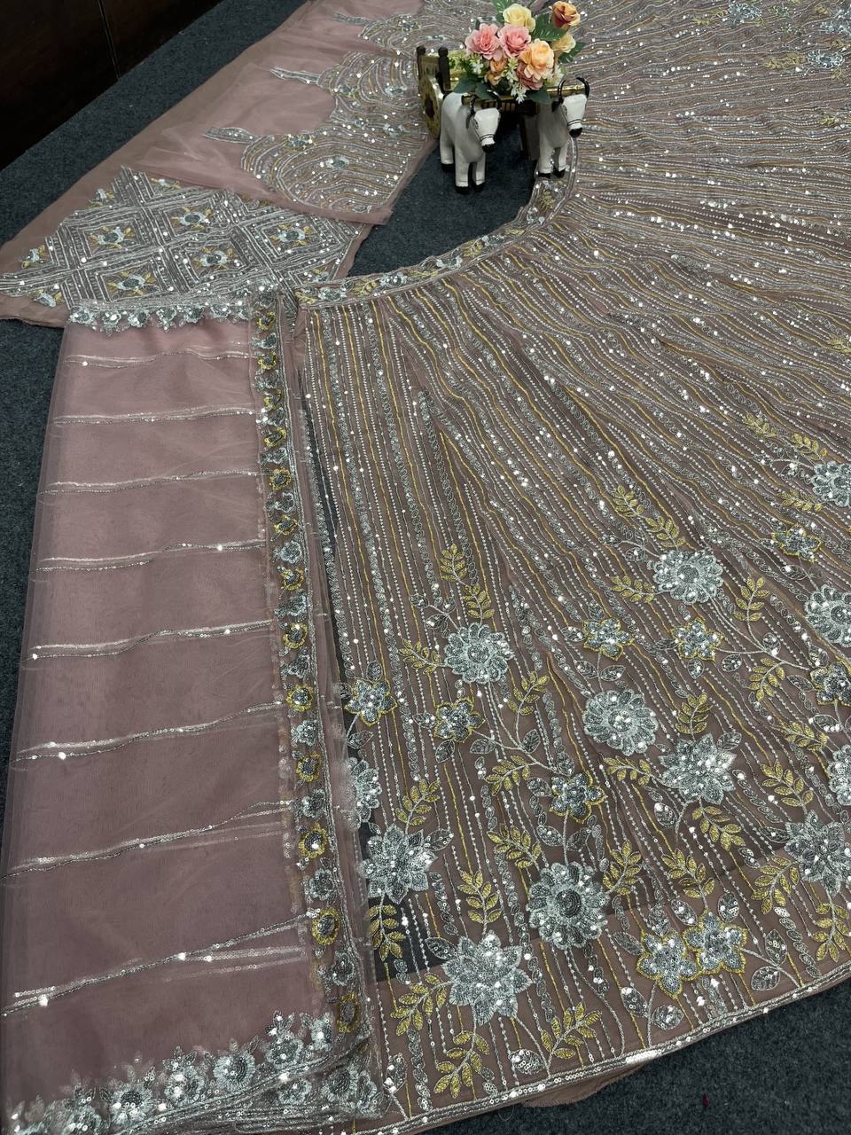 Wedding Wear Soft Net Lehenga Choli
