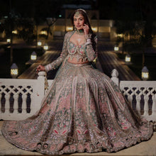 Load image into Gallery viewer, Wedding Wear Kasturi Silk Lehenga With Handwork Choli
