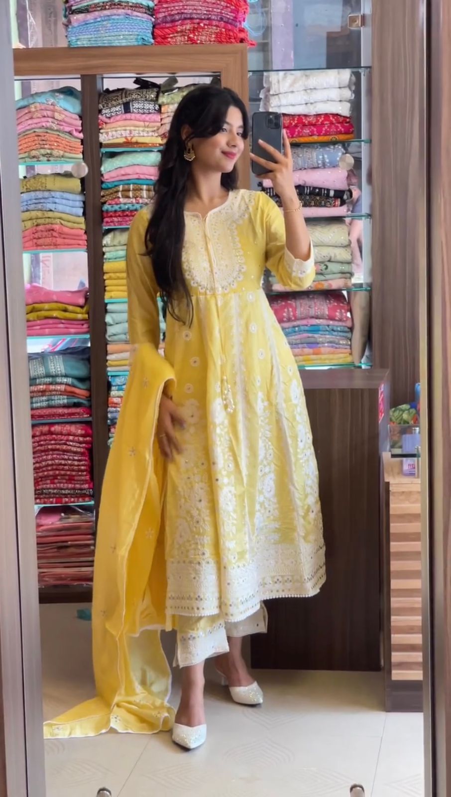 Unique Georgette  Embroidery With Fancy Dori latkan  With  Embroidery Work  Salwar Suit For Women