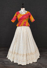 Load image into Gallery viewer, Amazing Off White Color Georgette Sequence Work Lehenga Choli For Festive Wear
