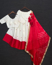 Load image into Gallery viewer, Fabulous Cotton Mirror Work Wedding Wear Lehenga Chol For Women
