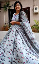 Load image into Gallery viewer, Thrilling Grey Color Party Wear Georgette Digital Printed Salwar Suit
