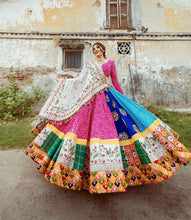 Load image into Gallery viewer, Blooming Rani Pink Color Butter Silk Gorgeous Digital Printed Function Wear Lehenga Choli
