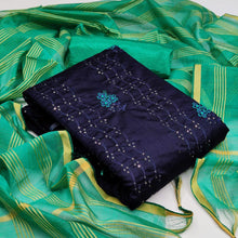 Load image into Gallery viewer, Wonderful Chanderi Fancy Sequence Work Festive Wear Salwar Suit For Women
