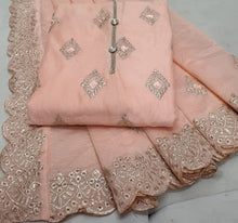 Load image into Gallery viewer, Sensational Chanderi Hand Work Salwar Suit For Party Wear
