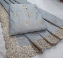 Load image into Gallery viewer, Sensational Chanderi Hand Work Salwar Suit For Party Wear
