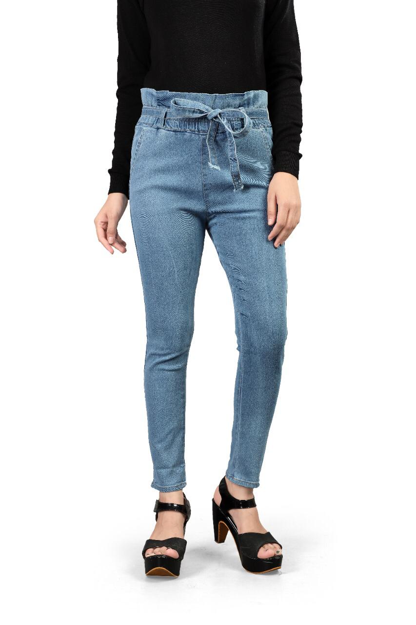 Awesome Light Blue Color Women Wear Knockout Jeans