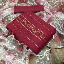 Load image into Gallery viewer, Awesome Cotton Dashing Stone Work Function Wear Salwar Suit For Women

