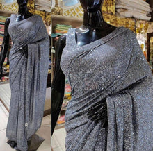 Load image into Gallery viewer, Flamboyant Georgette Occasion Wear Sequence Work Saree Blouse
