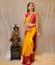 Load image into Gallery viewer, Phenomenal Yellow Color Art Silk Weaving Designer Saree Bloouse For Women
