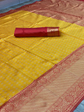 Load image into Gallery viewer, Phenomenal Yellow Color Art Silk Weaving Designer Saree Bloouse For Women
