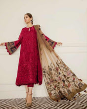 Load image into Gallery viewer, Exceptional Designer Georgette Embroidered Work Wedding Wear Salwar Suit For Women
