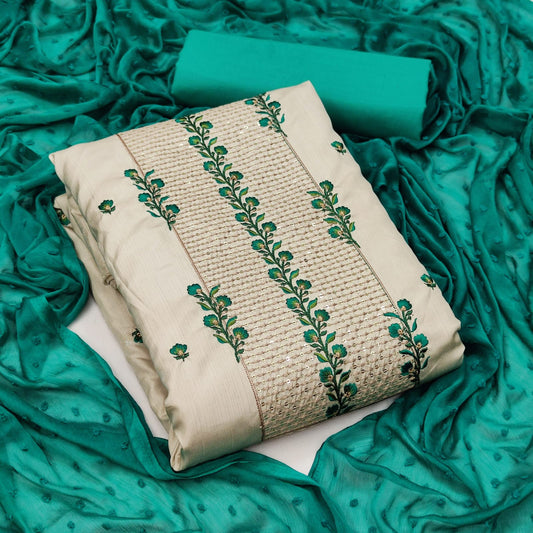 Imperial Art Silk Embroidered Work Casual Wear Salwar Suit