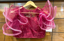 Load image into Gallery viewer, Elegant Taffeta Silk Party Wear Designer Ready Made Diamond Work Blouse For Women
