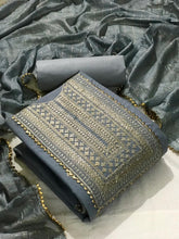 Load image into Gallery viewer, Attractive Chanderi Embroidered Work Salwar Suit For Party Wear
